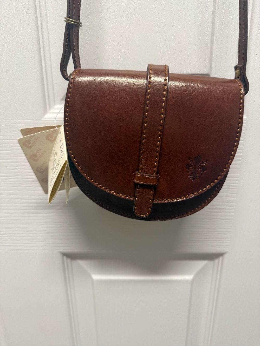 NWT Italian Pitti Leather Firenze crossbody Purse
